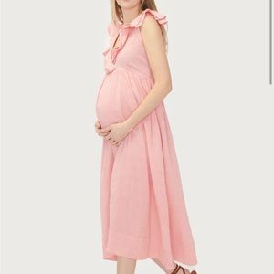 Hatch pink maternity dress